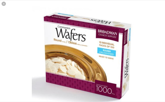 Communion Wafers - Round White (1,000 Pieces/box)