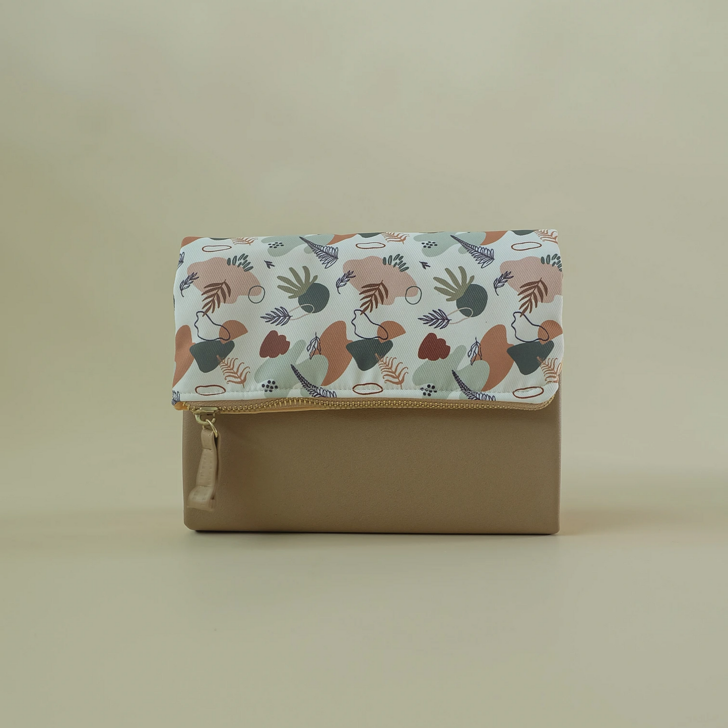 PURSEBOOK - FLORAL ABSTRACT BEIGE