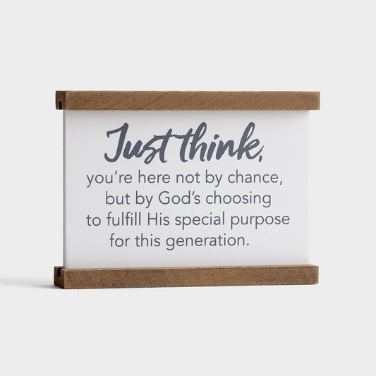 Tabletop Plaque - Just Think (#95107)