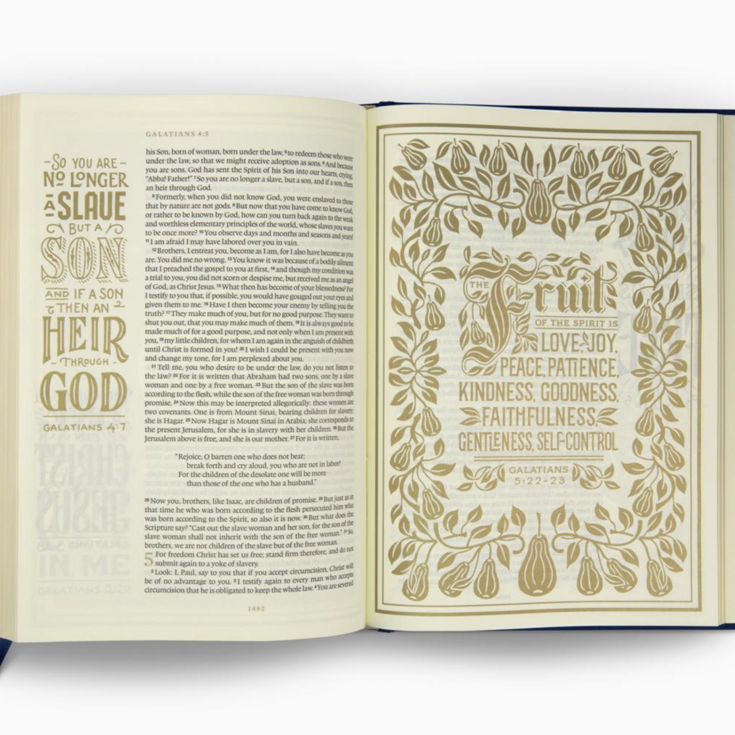 ESV - Illuminated Art Journaling Bible,  Cloth over Board, Navy