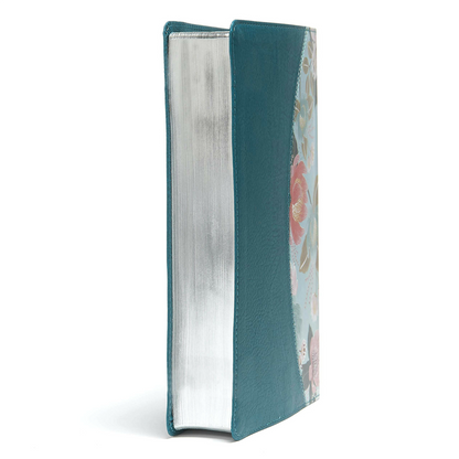 CSB Study Bible for Women, Teal Flowers LeatherTouch