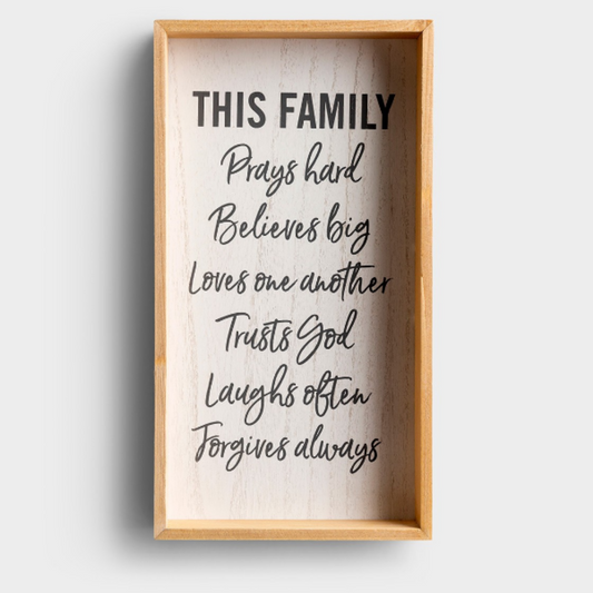 This Family - Framed Wooden Wall Art (#90908)