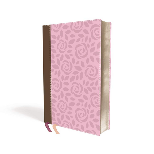 NIV Thinline Bible, Large Print, Pink Leathersoft