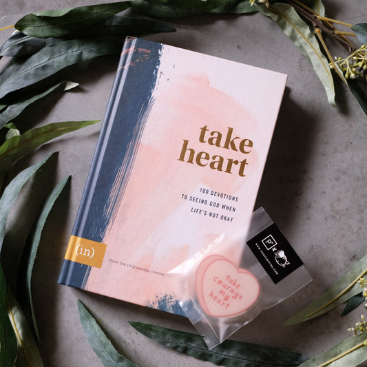 Take Heart Phone Grip and Devotional