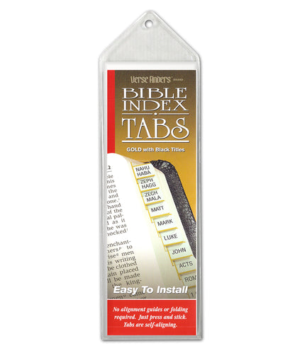 Bible Index Tabs - With Black Titles