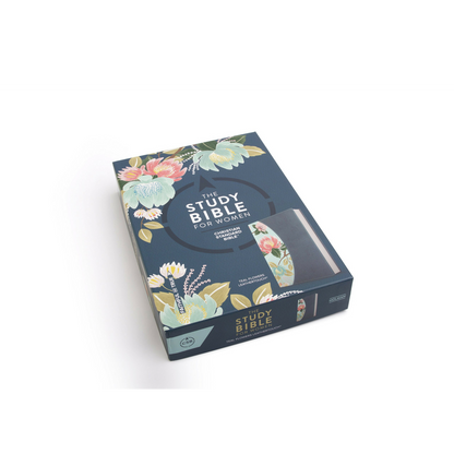 CSB Study Bible for Women, Teal Flowers LeatherTouch