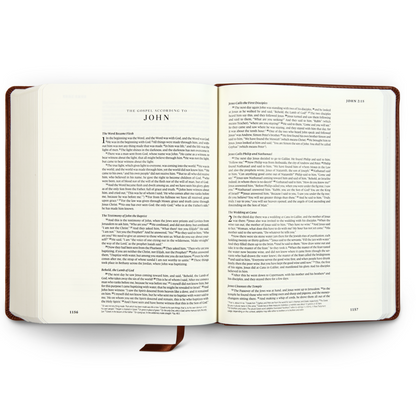 ESV - Single Column Journaling Bible, Chestnut