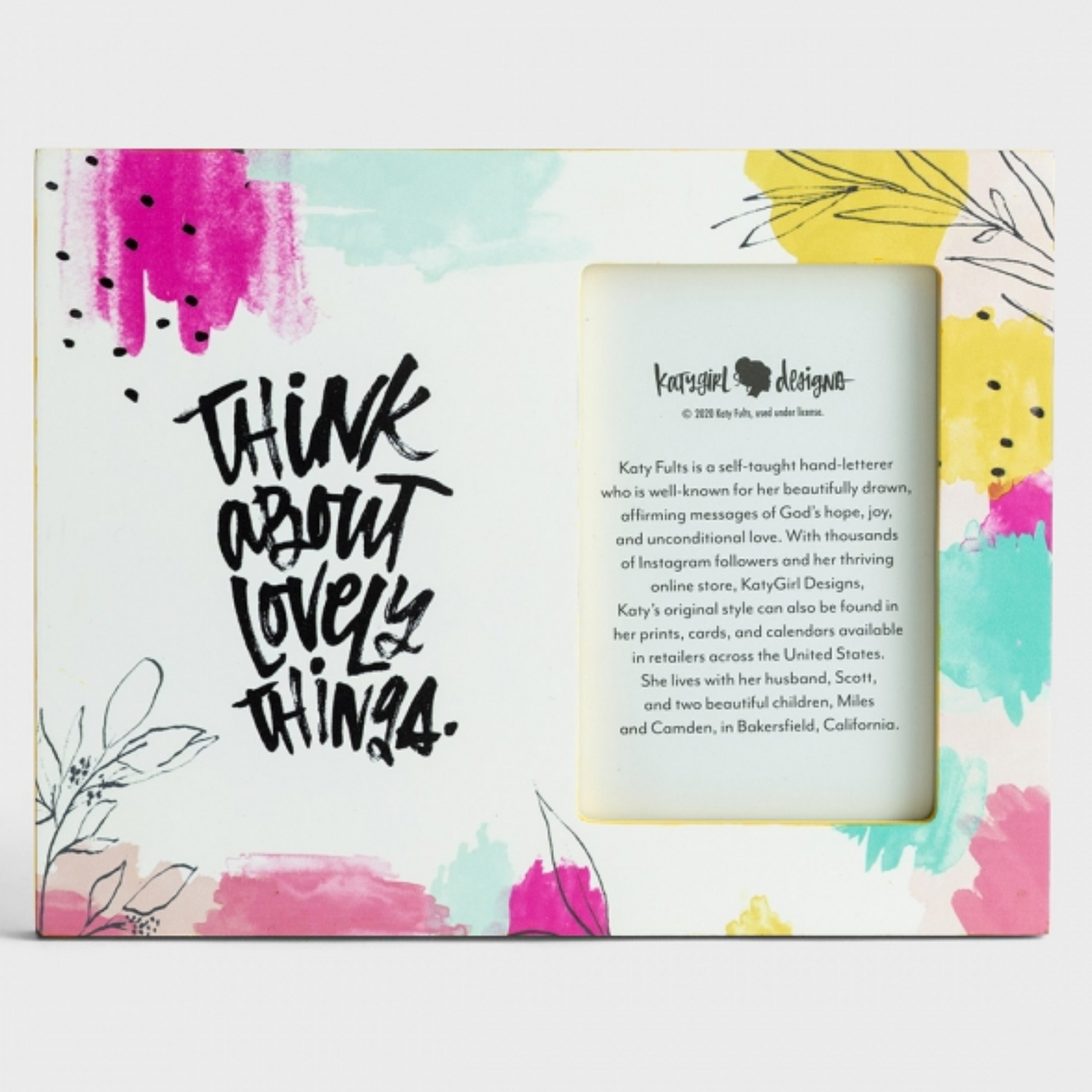 Photo Frame - Think About Lovely Things (#J2370)