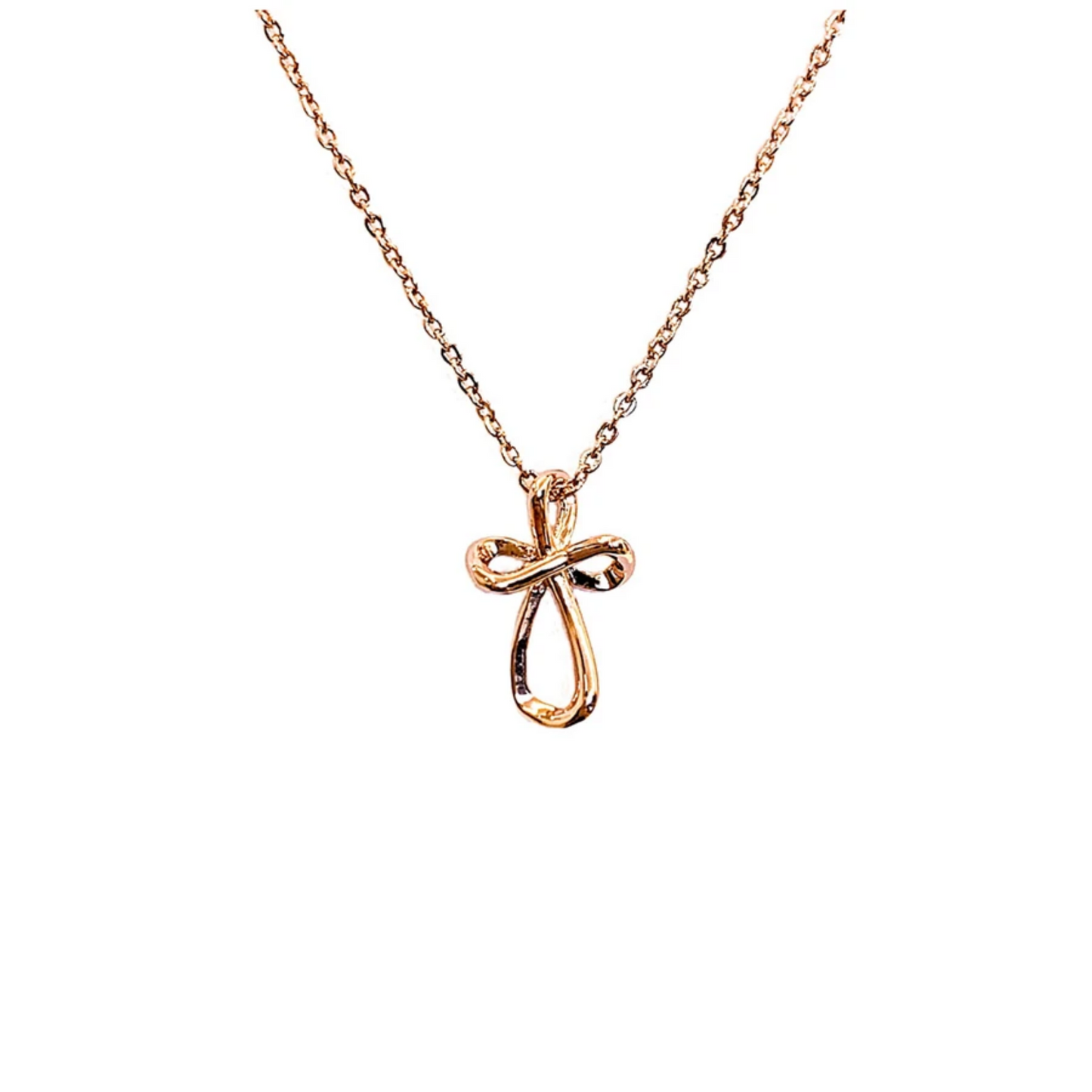 Infinity Cross Pendant Necklace